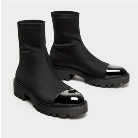 Zara | Shoes | Zara Flat Ankle Boots 